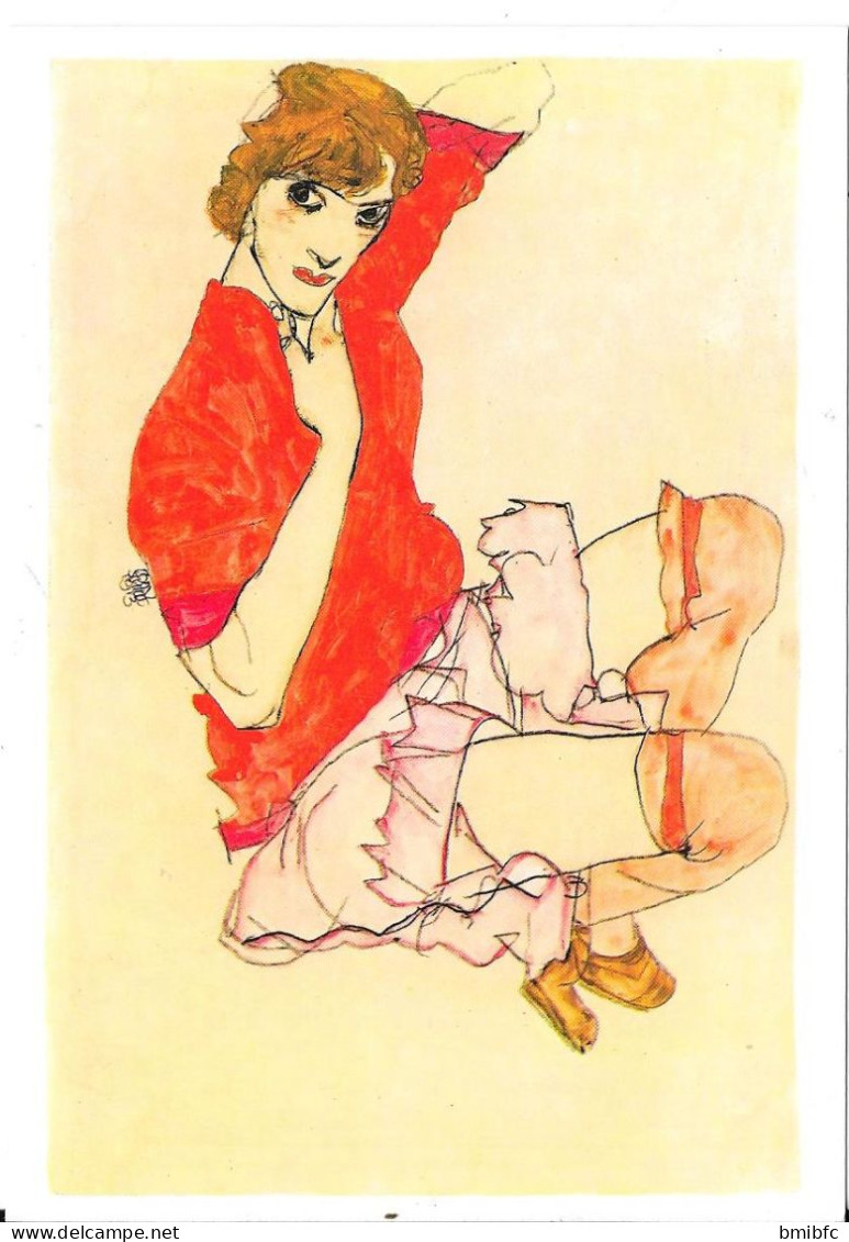 Egon Schiele - Walli En Blouse Rouge - Schiele