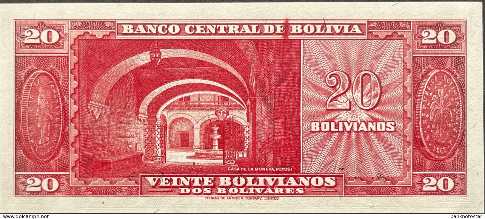 Bolivia 20 Bolivianos, P-140 (L.1945) - UNC - Bolivie