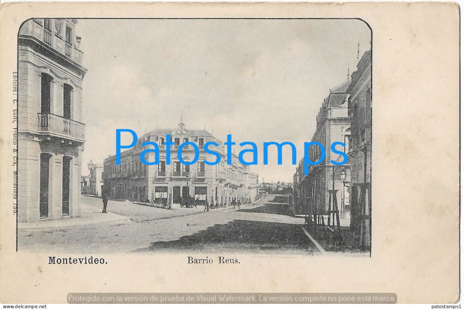 212840 URUGUAY MONTEVIDEO BARRIO REUS POSTAL POSTCARD - Uruguay