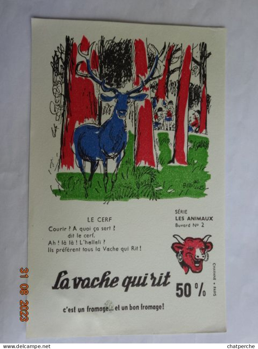 BUVARD BLOTTING PAPER  LA VACHE QUI RIT  FROMAGE LOT DE 10 BUVARDS SERIE LES ANIMAUX