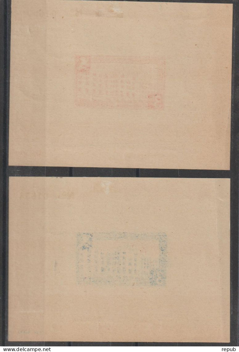 Vignettes Neuves Trace De Charnières Expo Propagande Philatélique Lyon 1942 - Briefmarkenmessen