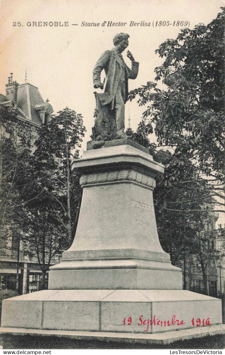 FRANCE- GRENOBLE - Statue D'Hector Berlioz- Carte Postale Ancienne - Grenoble