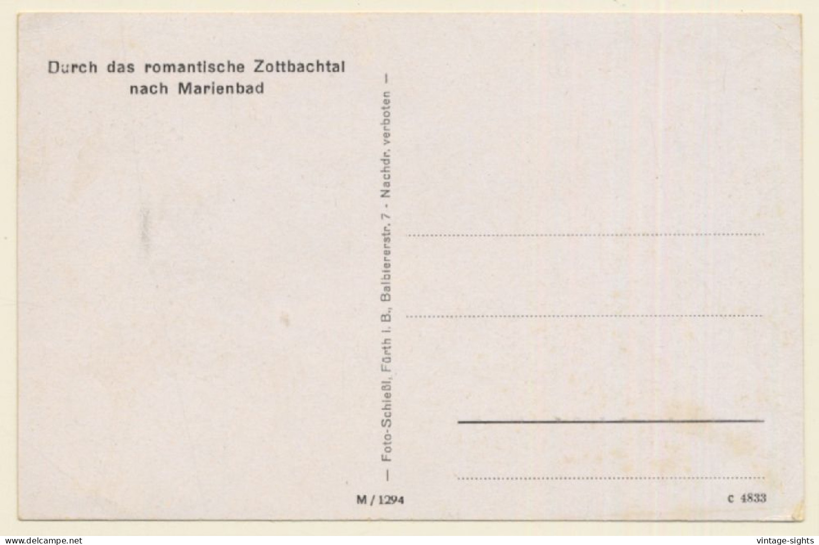 Bayr. Ostmark: Zottbachhaus Bei Pleystein (Vintage PC 1950s) - Neustadt Waldnaab