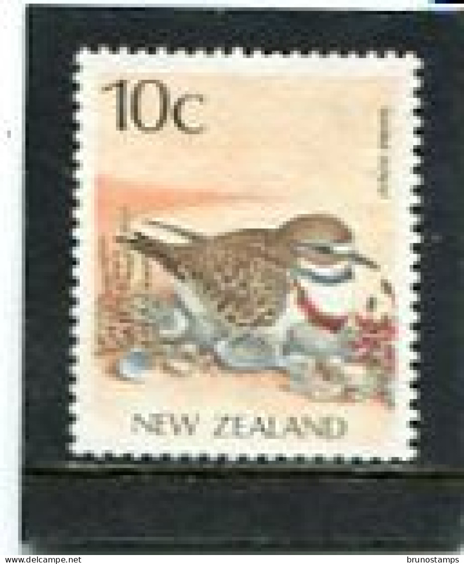 NEW ZEALAND - 1988  10c  BANDED DOTTEREL  FINE USED - Usados