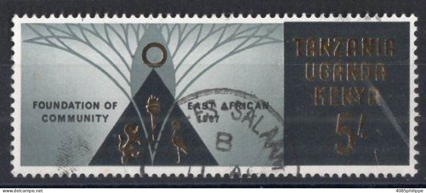 EST-AFRICAIN Timbre-Poste N°165 Oblitéré TB Cote : 1.85€ - Kenya, Uganda & Tanzania