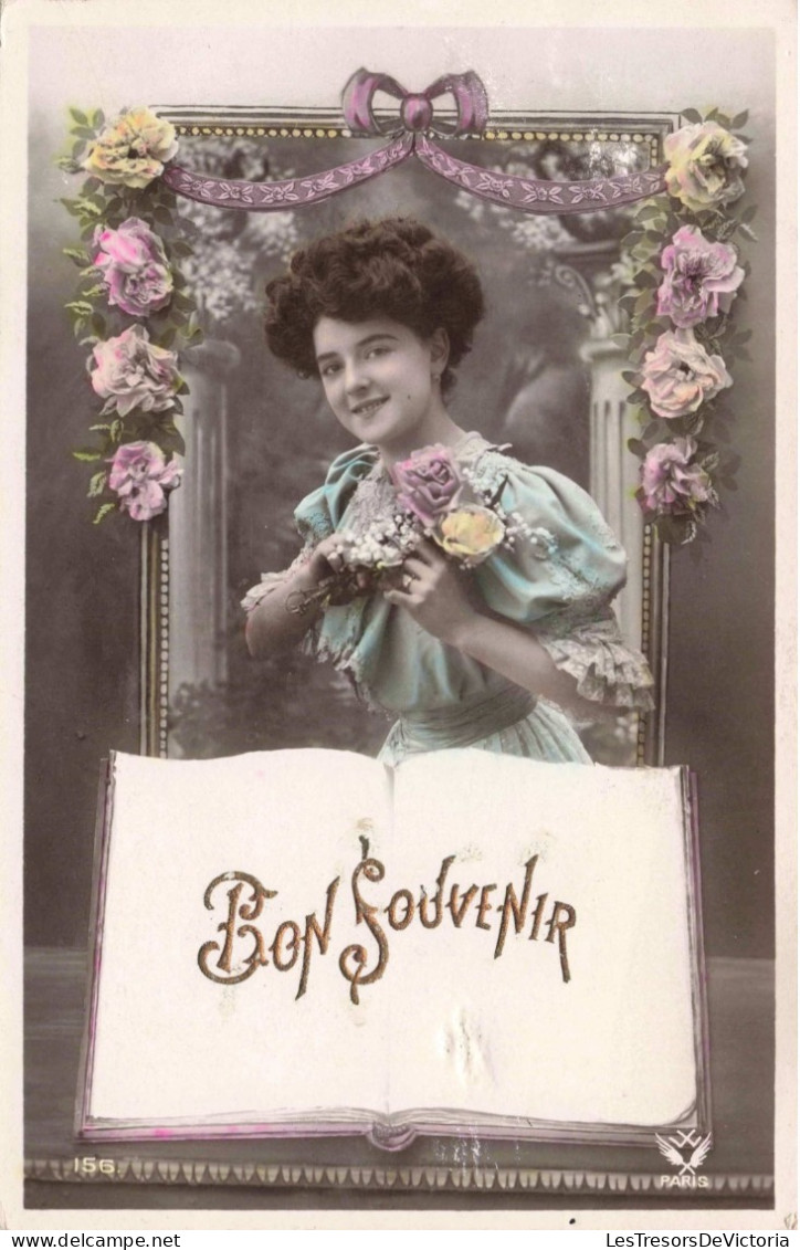 FÊTES ET VOEUX - Bon Souvenir - Colorisé - Carte Postale Ancienne - Autres & Non Classés