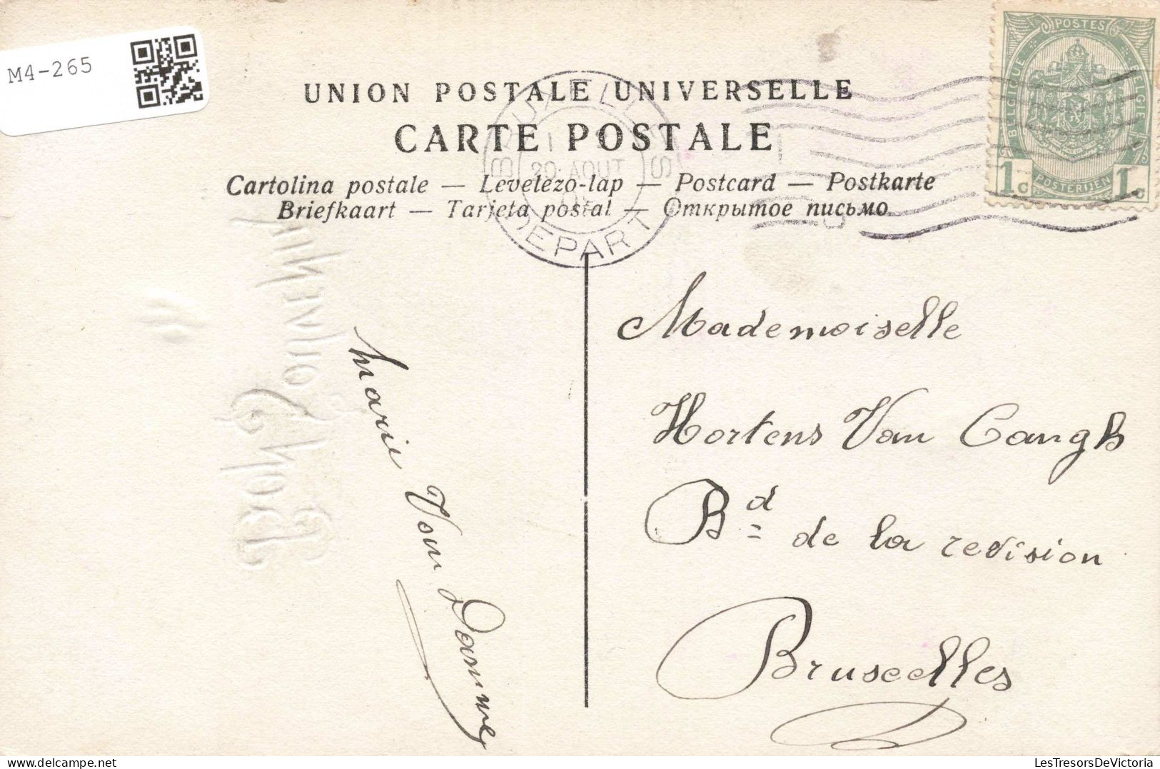 FÊTES ET VOEUX - Bon Souvenir - Colorisé - Carte Postale Ancienne - Other & Unclassified