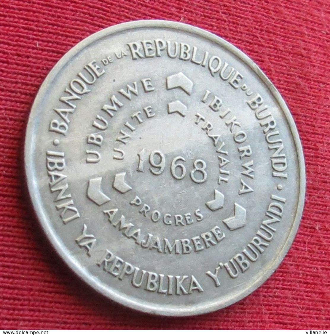 Burundi 10 Francs 1968 FAO F.a.o. W ºº - Burundi