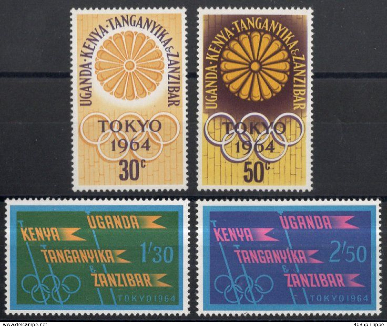 EST-AFRICAIN Timbres-Poste N°129** à 132** Neufs Sans Charnières TB Cote : 2.50€ - Kenya, Uganda & Tanzania