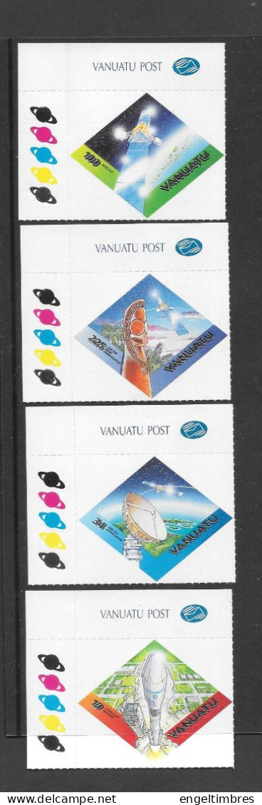 VANVUTA   -   Set Of 4 Stamps  2000 -   SPACE EXPLORATION -        - See Scan - Vanuatu (1980-...)