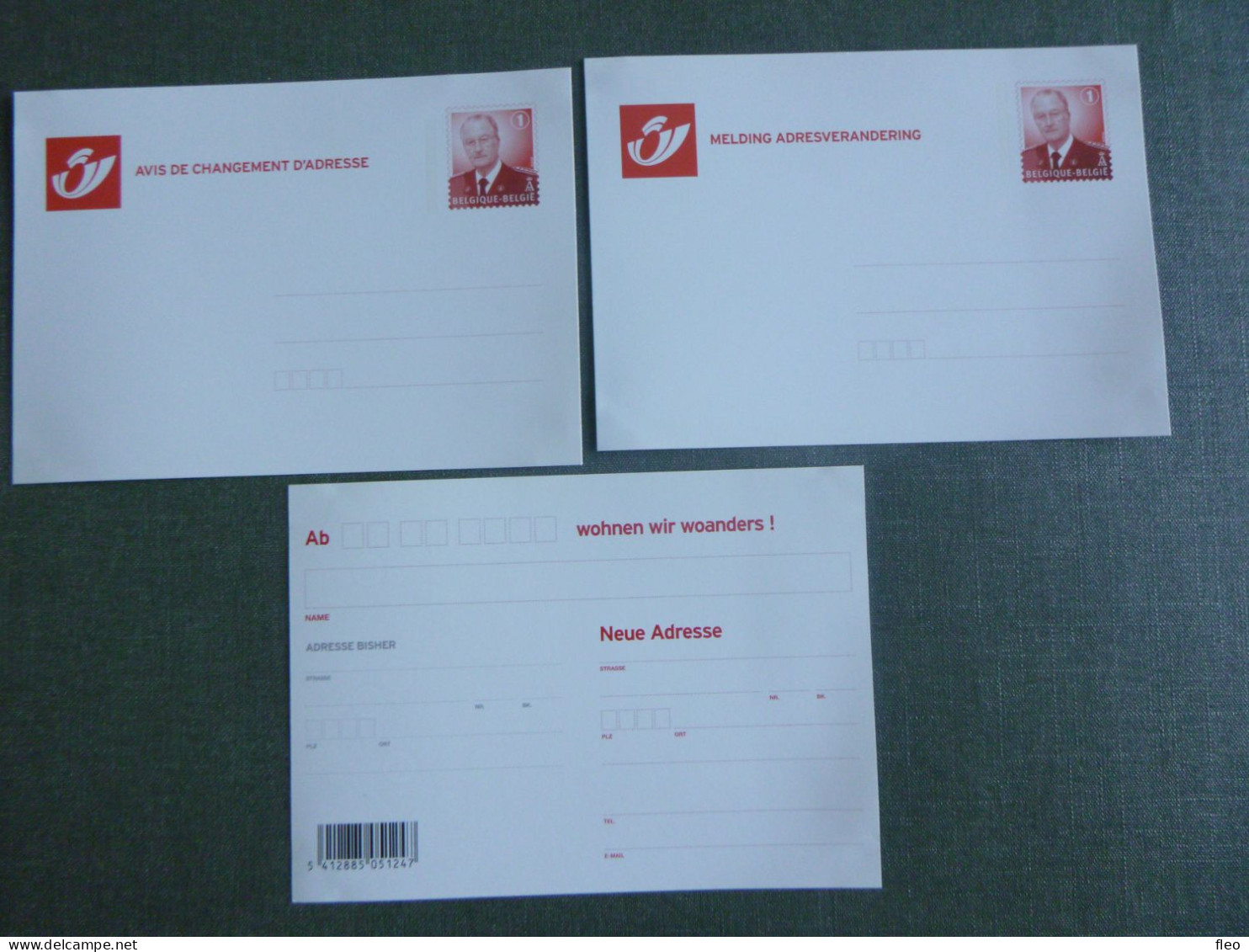 2007 Postkaarten** Melding Adresverandering " Met Postembleem ( In De 3 Landstalen) - Avis Changement Adresse