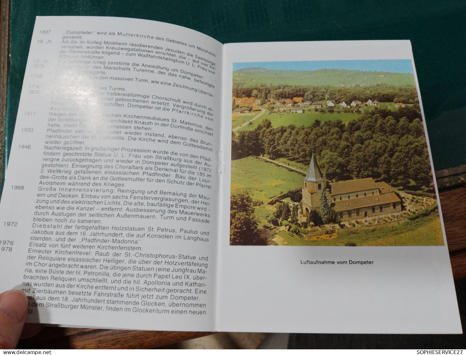 461 // AVOLSHEIM- DOMPETER / ALTESTE KIRCHE IM ELSASS 16 PAGES - Non Classificati