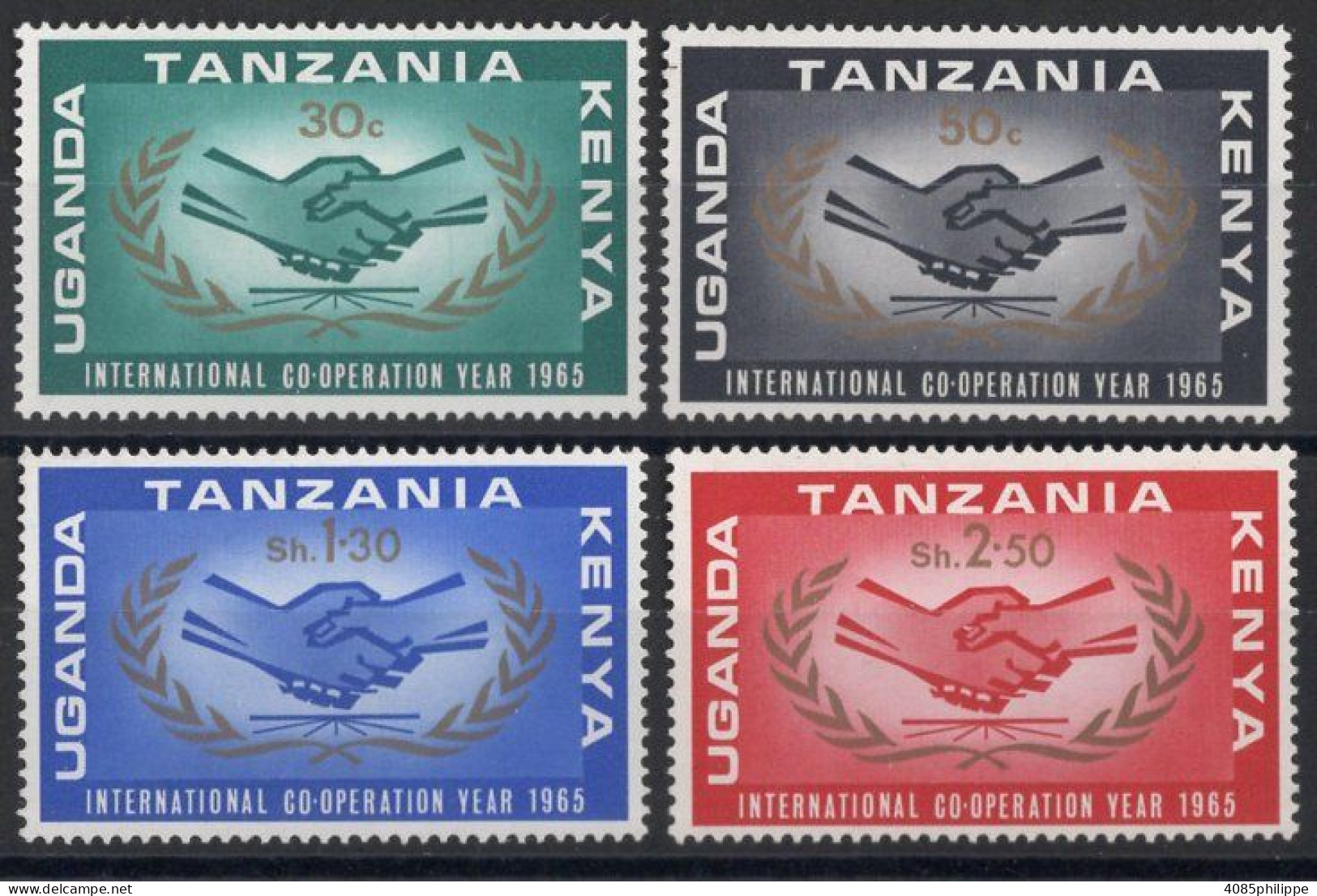 EST-AFRICAIN Timbres-Poste N°141** à 144** Neufs Sans Charnières TB Cote : 2.75€ - Kenya, Ouganda & Tanzanie