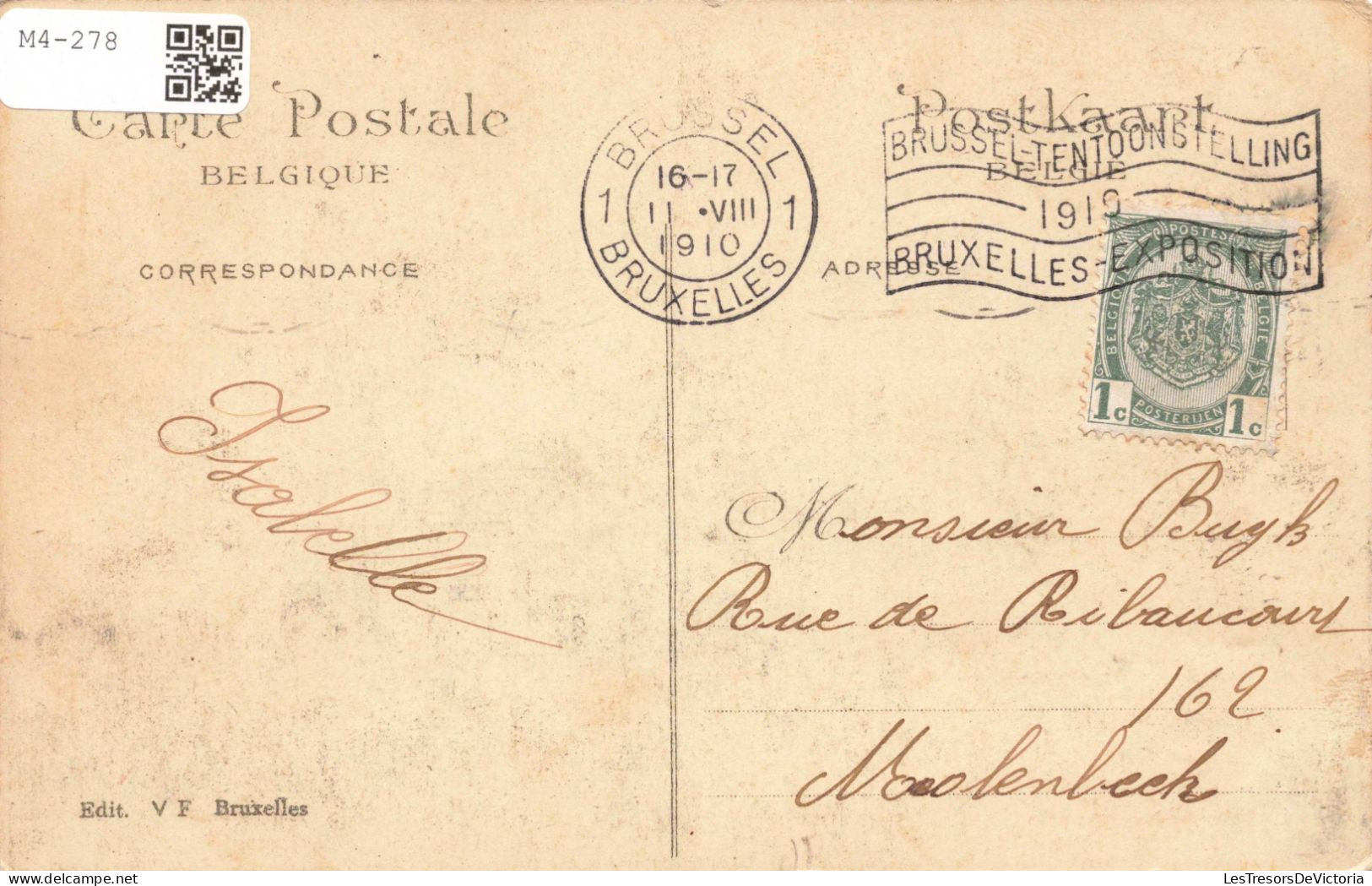 BELGIQUE - Bruxelles 1910 - Pavillon Du Brésil - Colorisé - Carte Postale Ancienne - Wereldtentoonstellingen