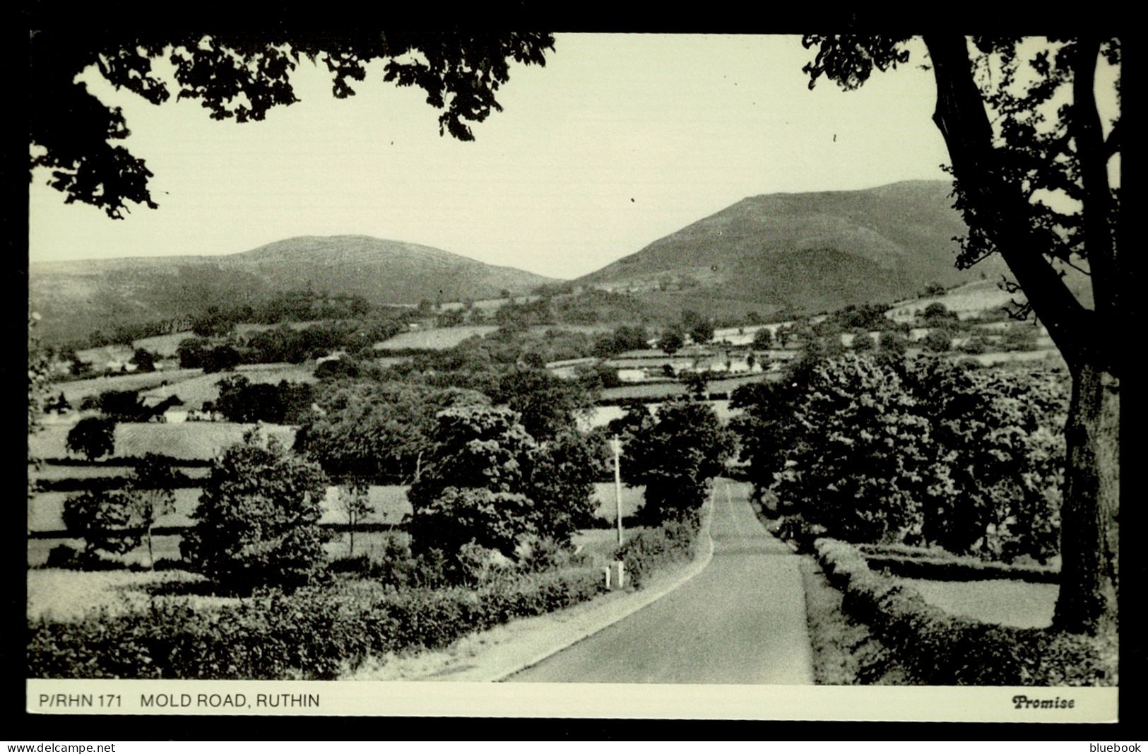 Ref 1631 - Postcard - Mold Road Ruthin - Denbighshire Wales - Denbighshire