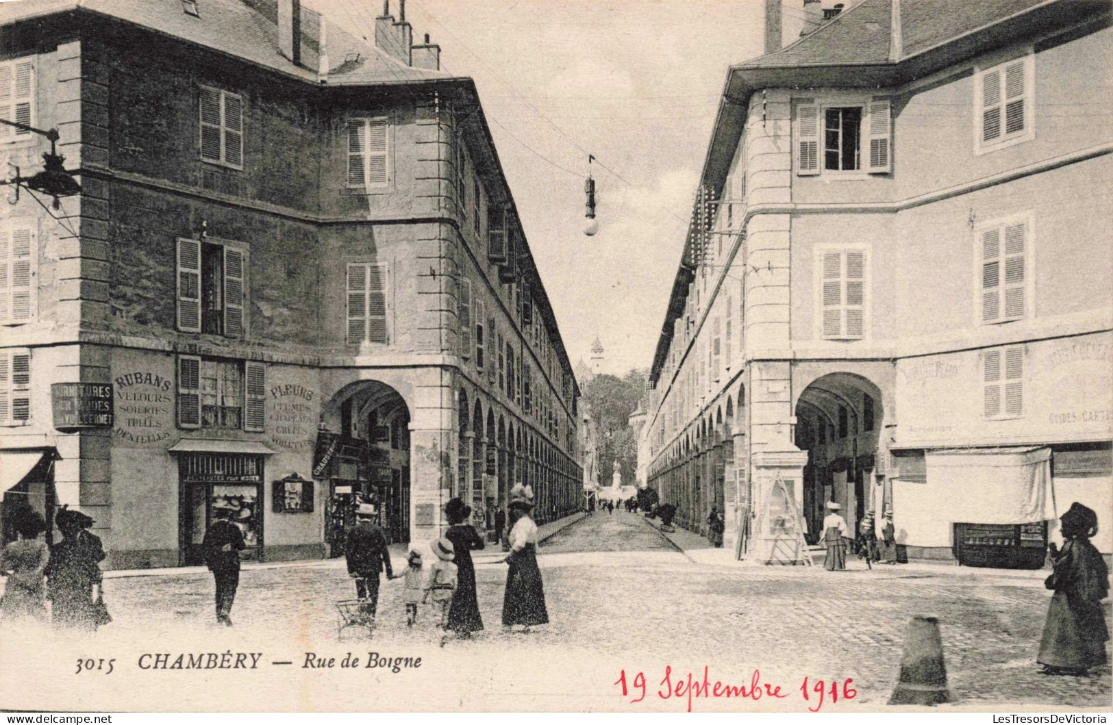 FRANCE - CHAMBERY - Rue De Boigne - Animé - Carte Postale Ancienne - Chambery