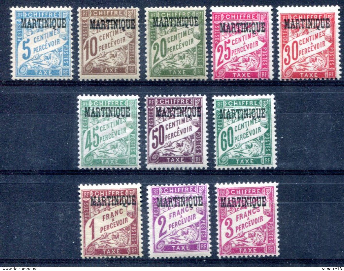 Martinique      Taxes    1/11 * - Postage Due