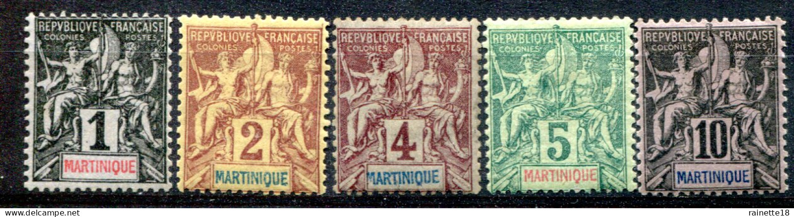 Martinique      31/35  Oblitérés - Usados