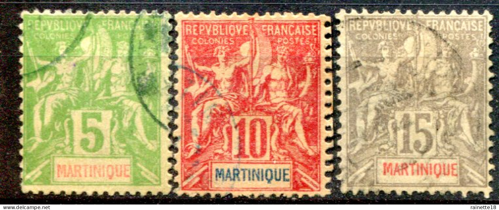 Martinique        44/46 Oblitérés - Usati