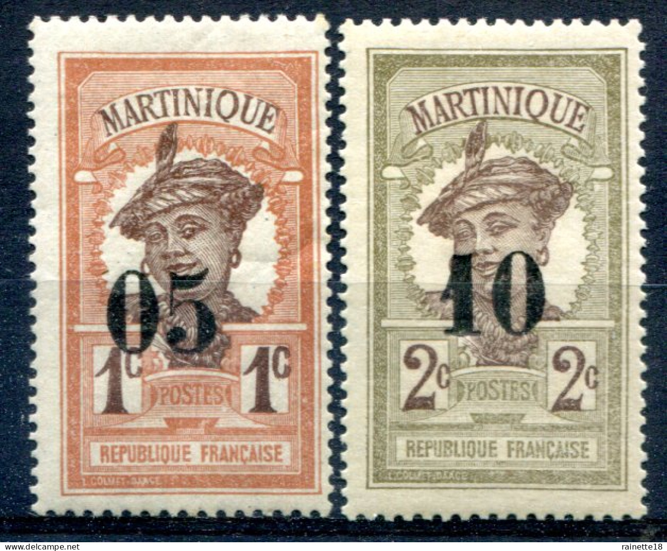 Martinique         83/84 ** - Unused Stamps