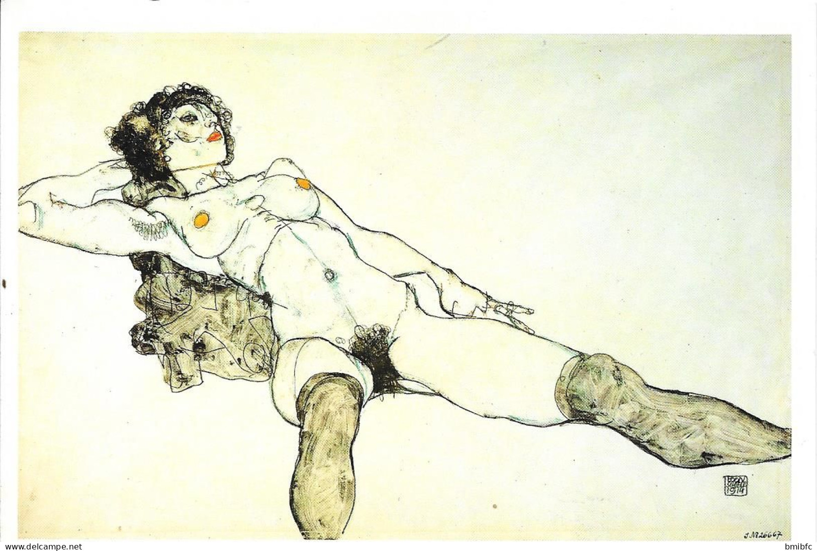 Egon Schiele - Nu Couché - Schiele