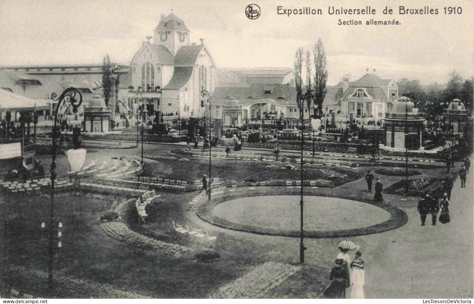 BELGIQUE - Exposition De  Bruxelles - Section Allemande - Carte Postale Ancienne - Wereldtentoonstellingen