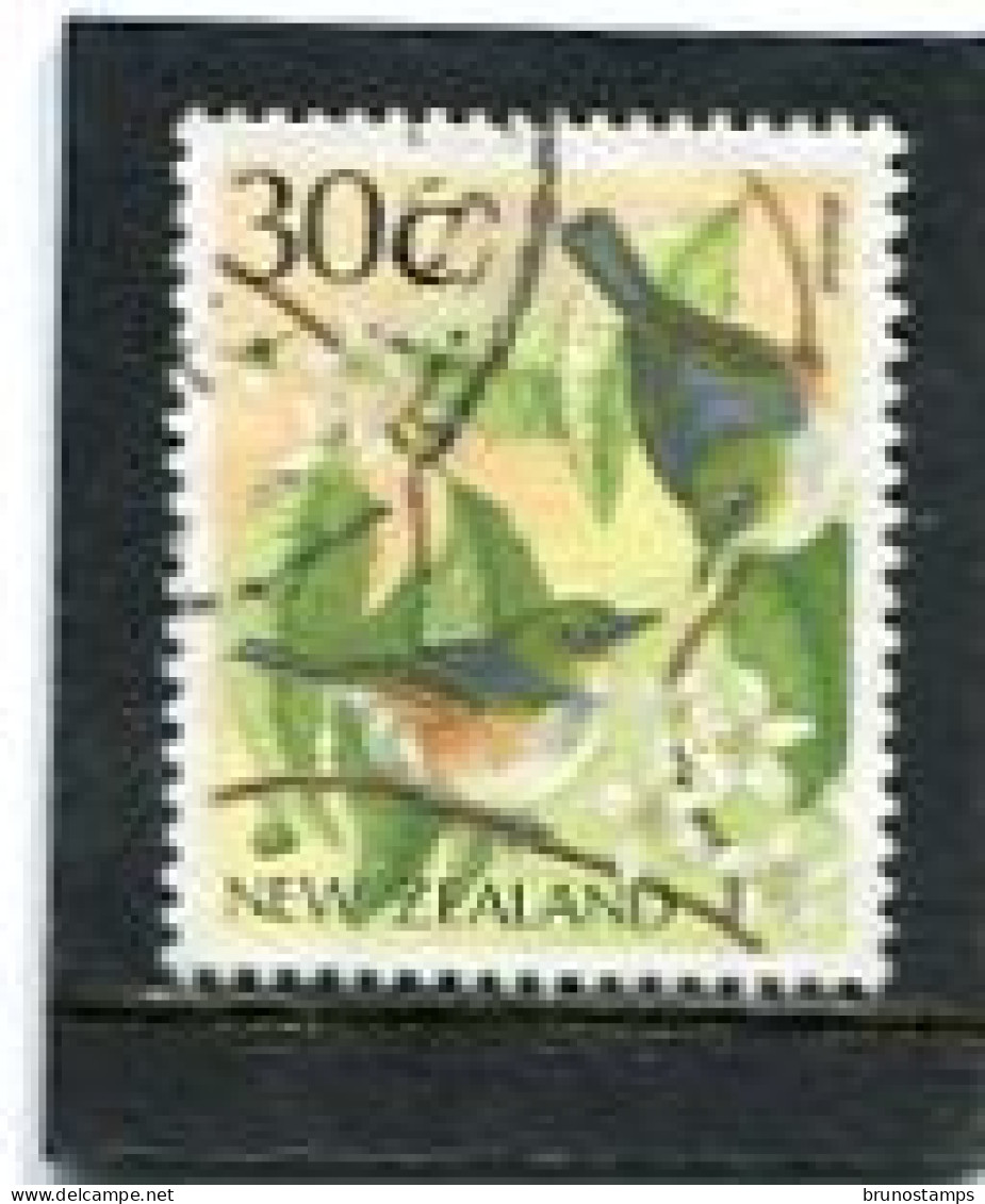 NEW ZEALAND - 1988  30c  SILCEREYE  FINE USED - Used Stamps