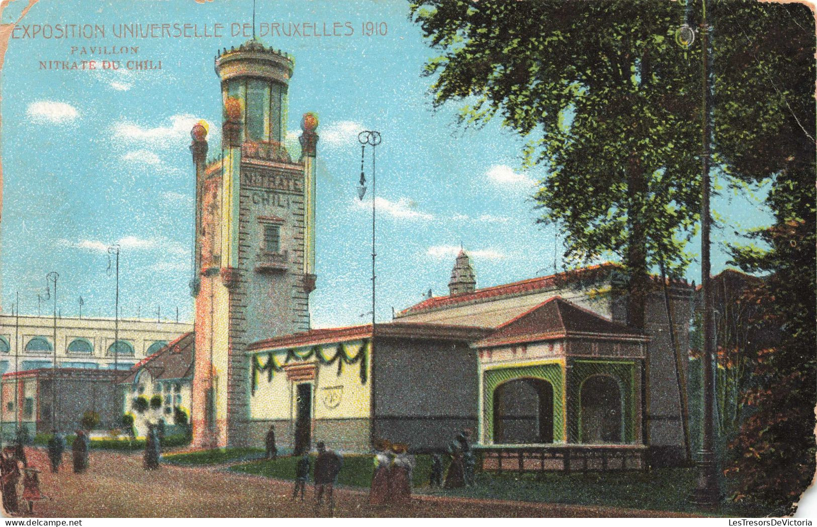 BELGIQUE - Exposition De  Bruxelles - Pavillon Nitrate Du Chili - Colorisé - Carte Postale Ancienne - Universal Exhibitions