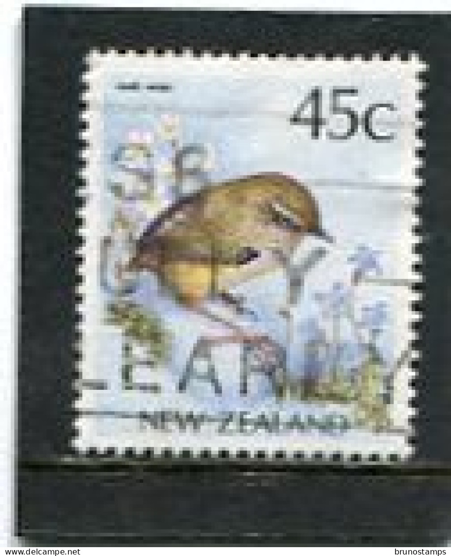 NEW ZEALAND - 1988  45c  ROCK WREN  FINE USED - Used Stamps