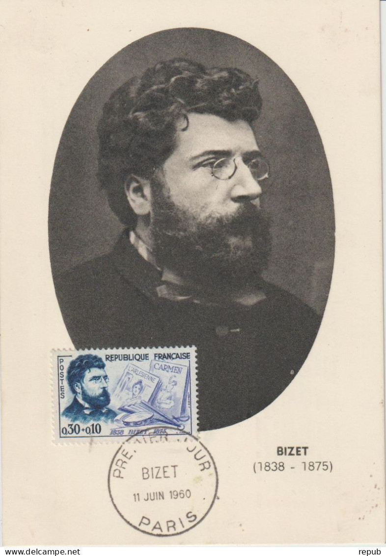 France Carte Maximum 1960 Bizet 1261 - 1960-1969