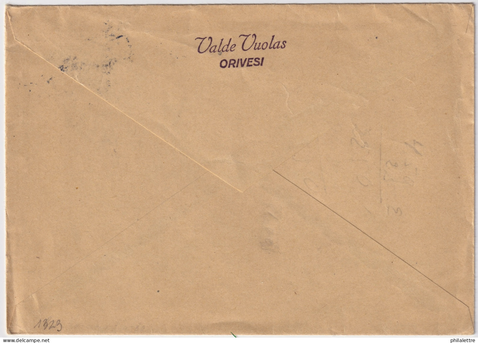 FINLAND - 1944 - Censor Mark On Cover From ORIVIESI To Långebro, Sweden Franked 2.75Mk & 75p - Storia Postale