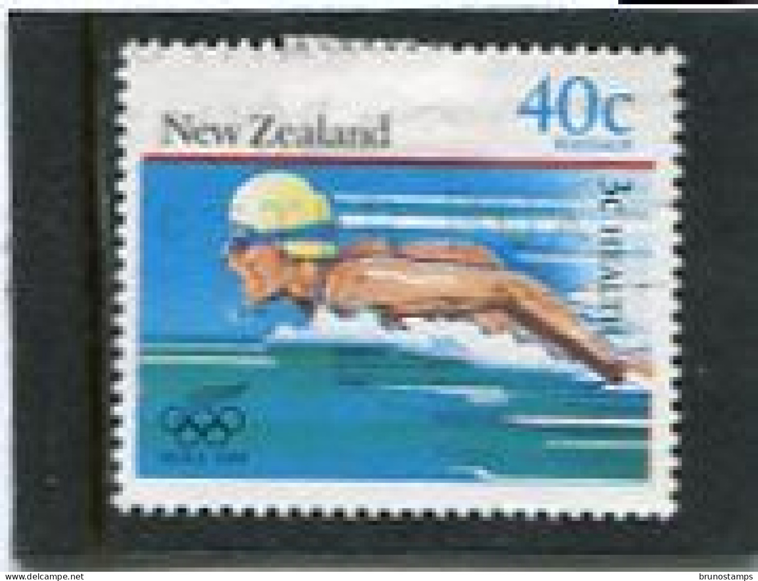 NEW ZEALAND - 1988  40c+3c  SEUL '88  FINE USED - Usati
