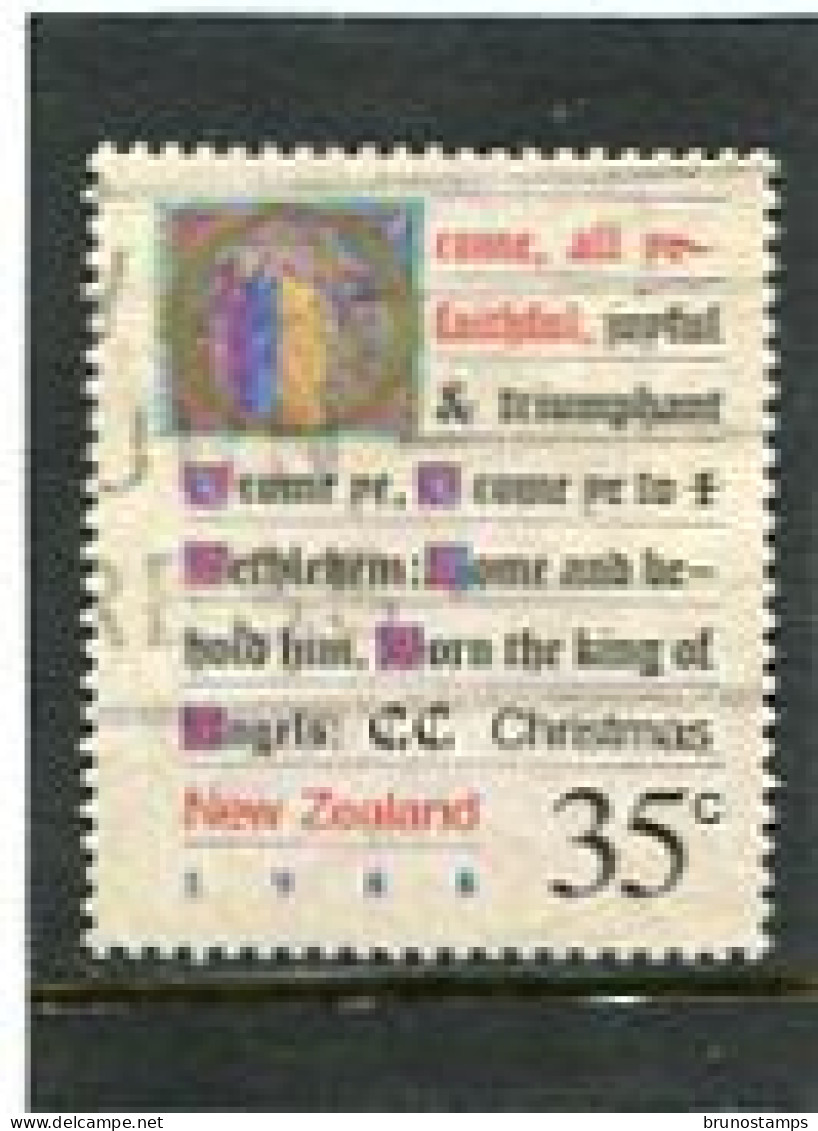 NEW ZEALAND - 1988  35c  CHRISTMAS  FINE USED - Usati