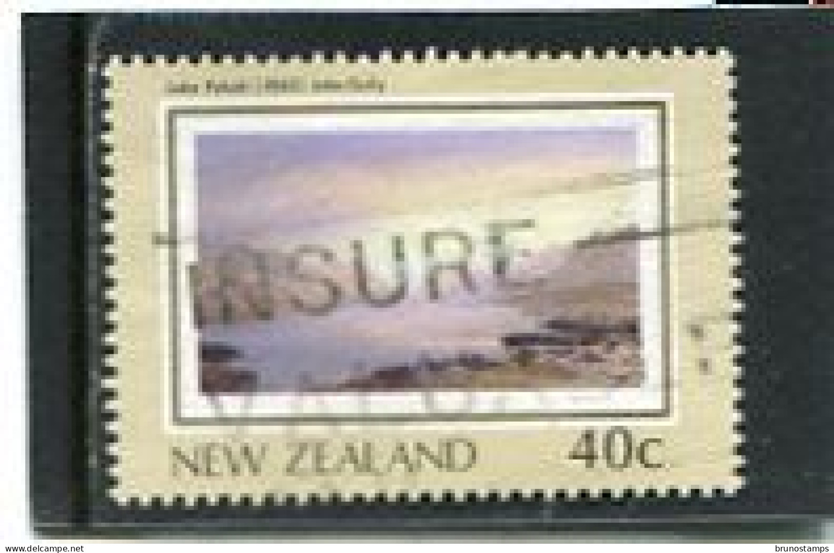 NEW ZEALAND - 1988  40c  LAKE  PUKAKI  FINE USED - Gebraucht