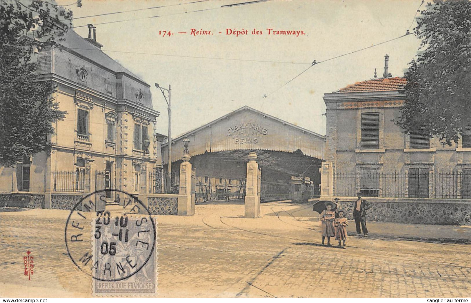 CPA 51 REIMS / DEPOT DES TRAMWAYS - Reims