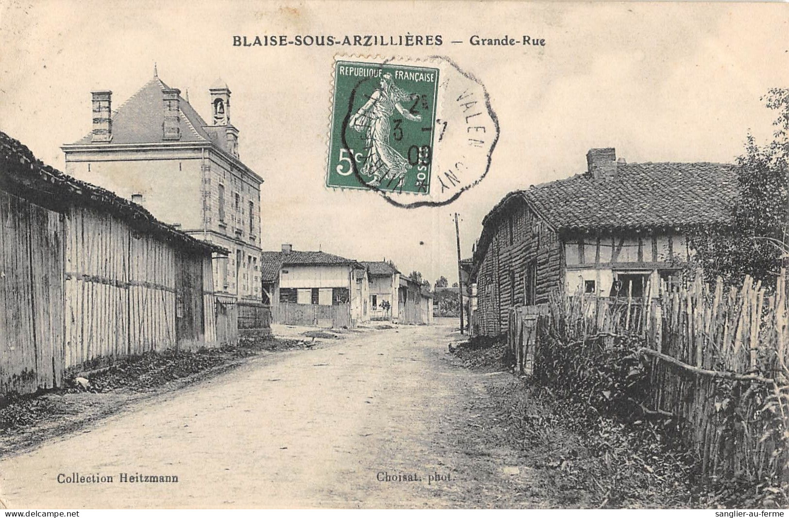 CPA 51 BLAISE SOUS ARZILLIERES / GRANDE RUE - Andere & Zonder Classificatie