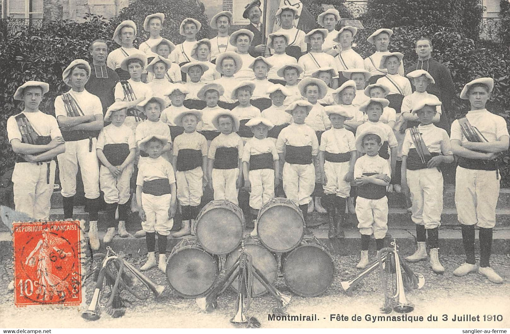 CPA 51 MONTMIRAIL / FETE DE GYMNASTIQUE DU 3 JUILLET 1910 - Montmirail