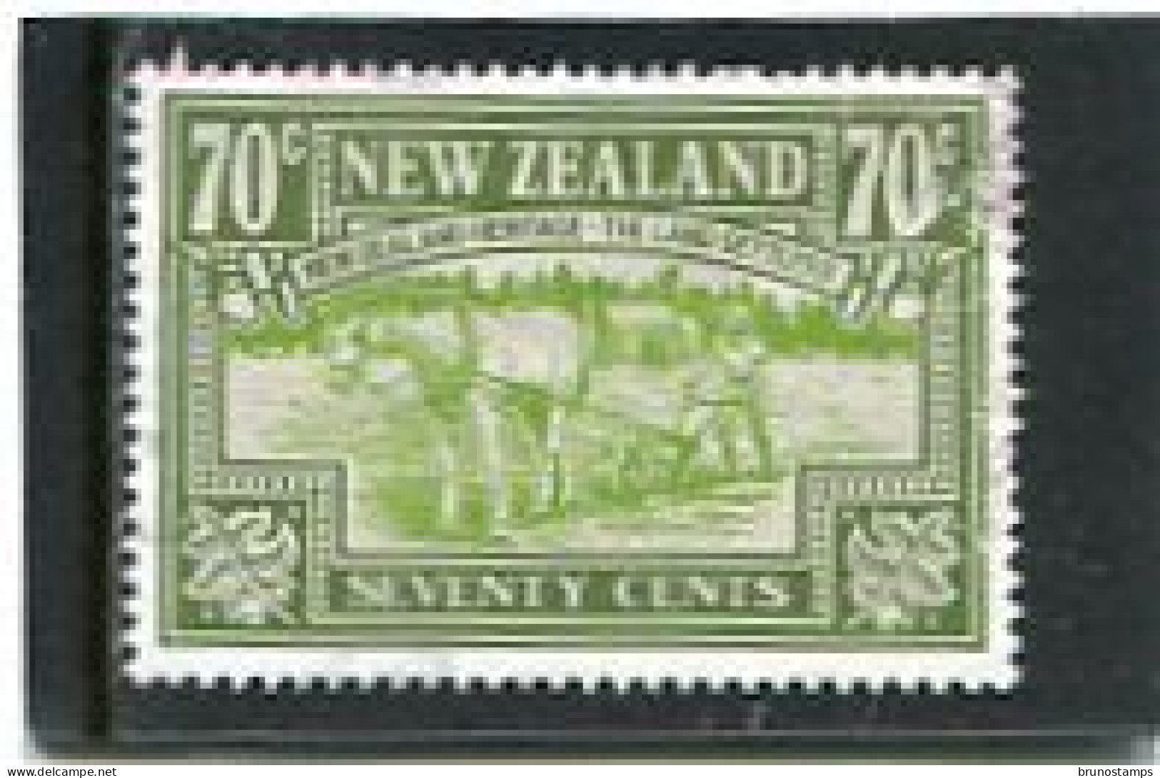 NEW ZEALAND - 1989  70c  SETTLER PLOUGHING  FINE USED - Gebruikt