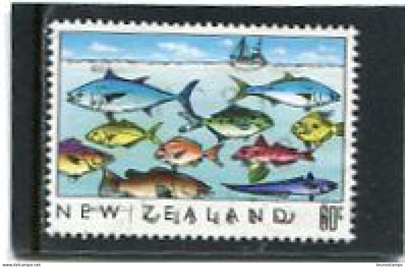 NEW ZEALAND - 1989  60c  FISHING  FINE USED - Gebraucht