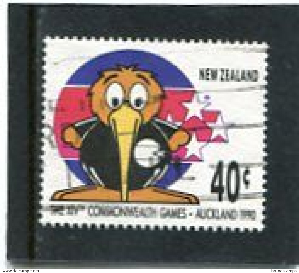 NEW ZEALAND - 1989  40c  COMMONWEALTH  GAMES  GOLDIE  FINE USED - Gebraucht