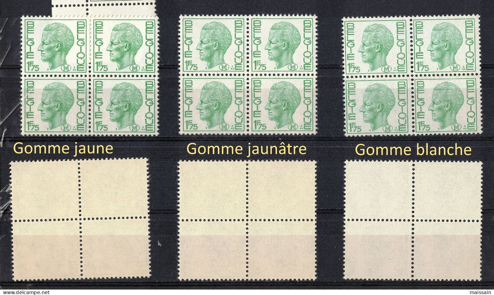 M2** Avec Gommes Différentes. Curiosités - Briefmarken [M]