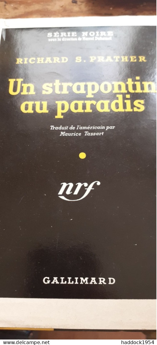 Un Strapontin Au Paradis RICHARD PRATHER Gallimard 1951 - Série Noire