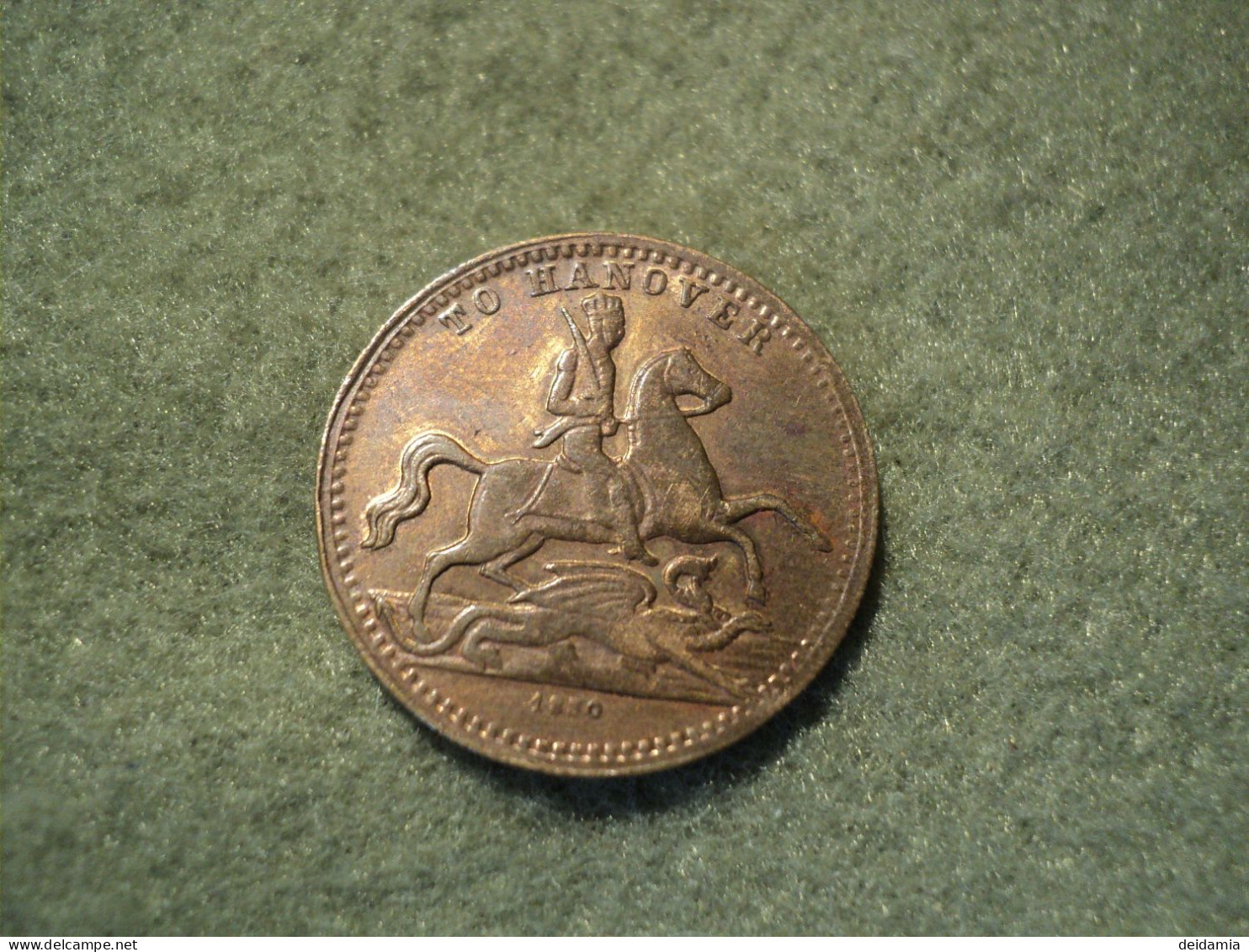ROYAUME UNI. JETON CUMBERLAND. 1830. REINE VICTORIA. TO HANOVER. CUIVRE - Monedas/ De Necesidad