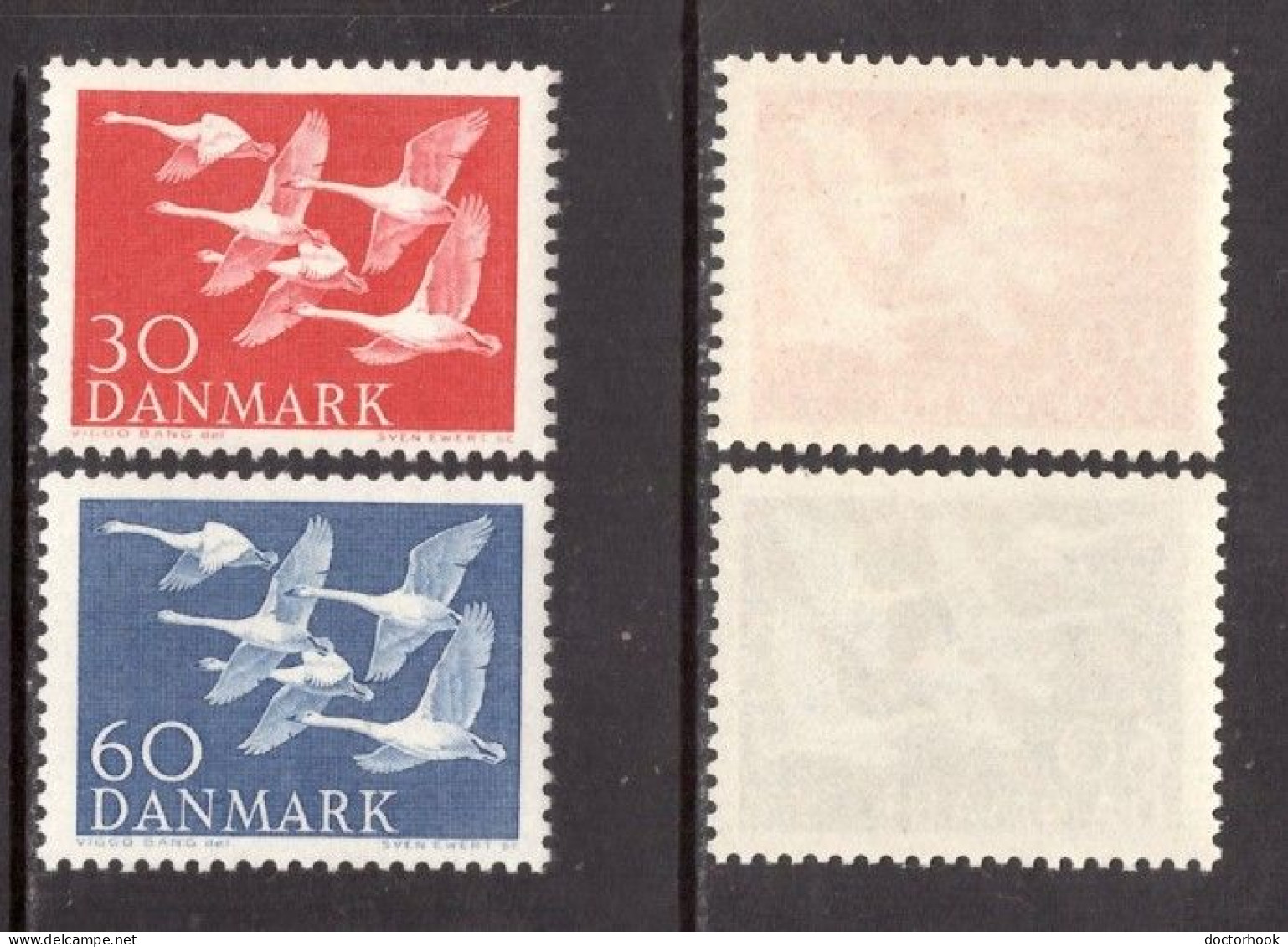 DENMARK   Scott # 361-2* MINT LH (CONDITION AS PER SCAN) (Stamp Scan # 978-17) - Unused Stamps