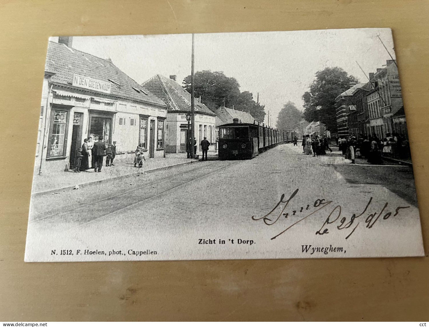 Wyneghem  Wijnegem   Zicht In 't Dorp    Edit F Hoelen N° 1512    TRAM VAPEUR  STOOMTREIN - Wijnegem