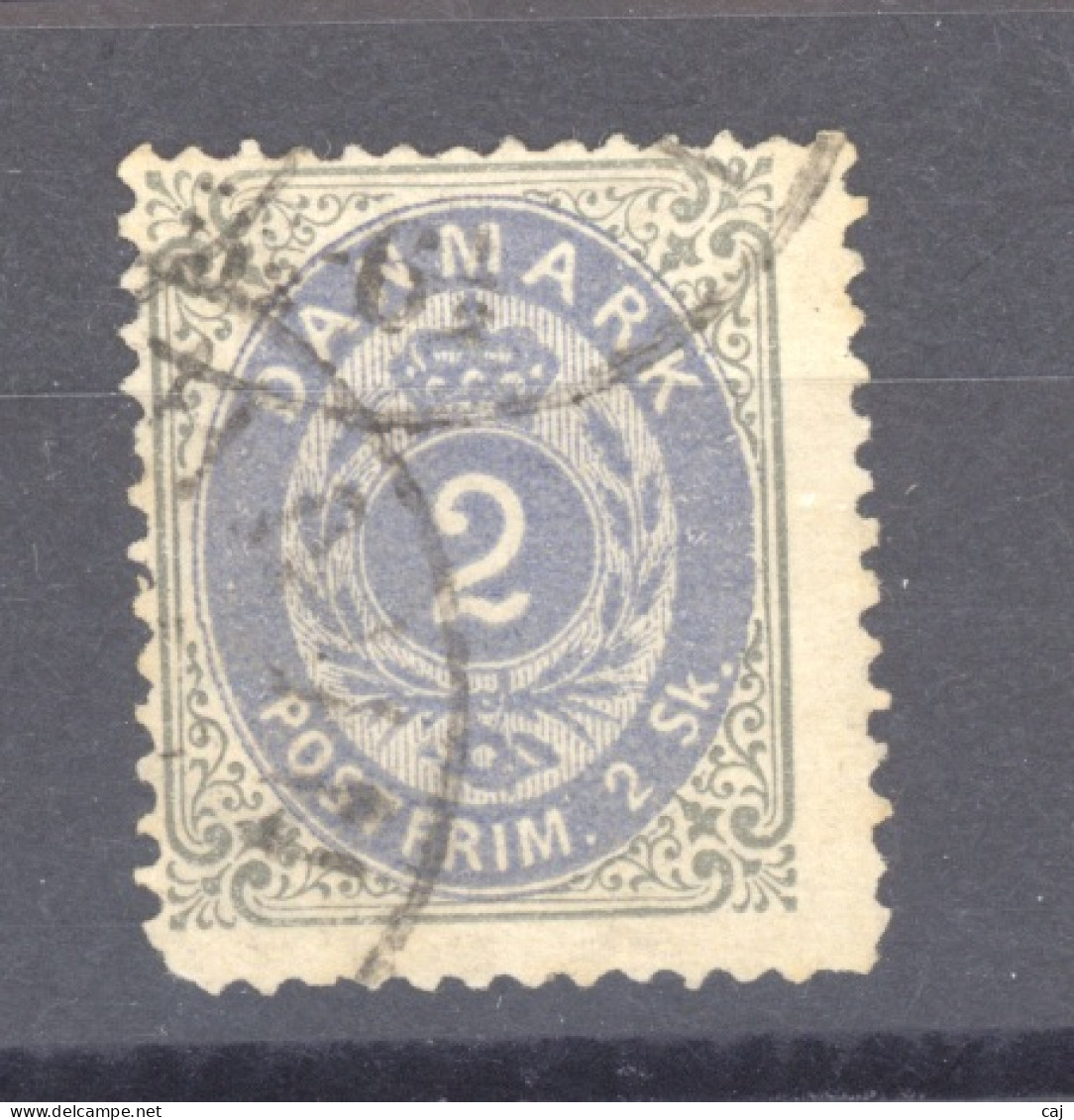 Danemark :  Yv  16a  (o)  Gris Et Bleu - Used Stamps