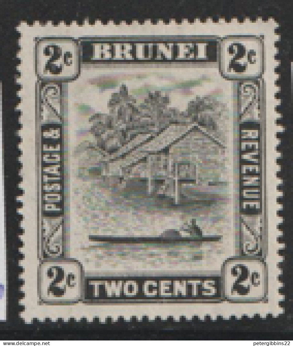 Brunei  1924 SG 80ab  2c  Mounted Mint - Brunei (...-1984)