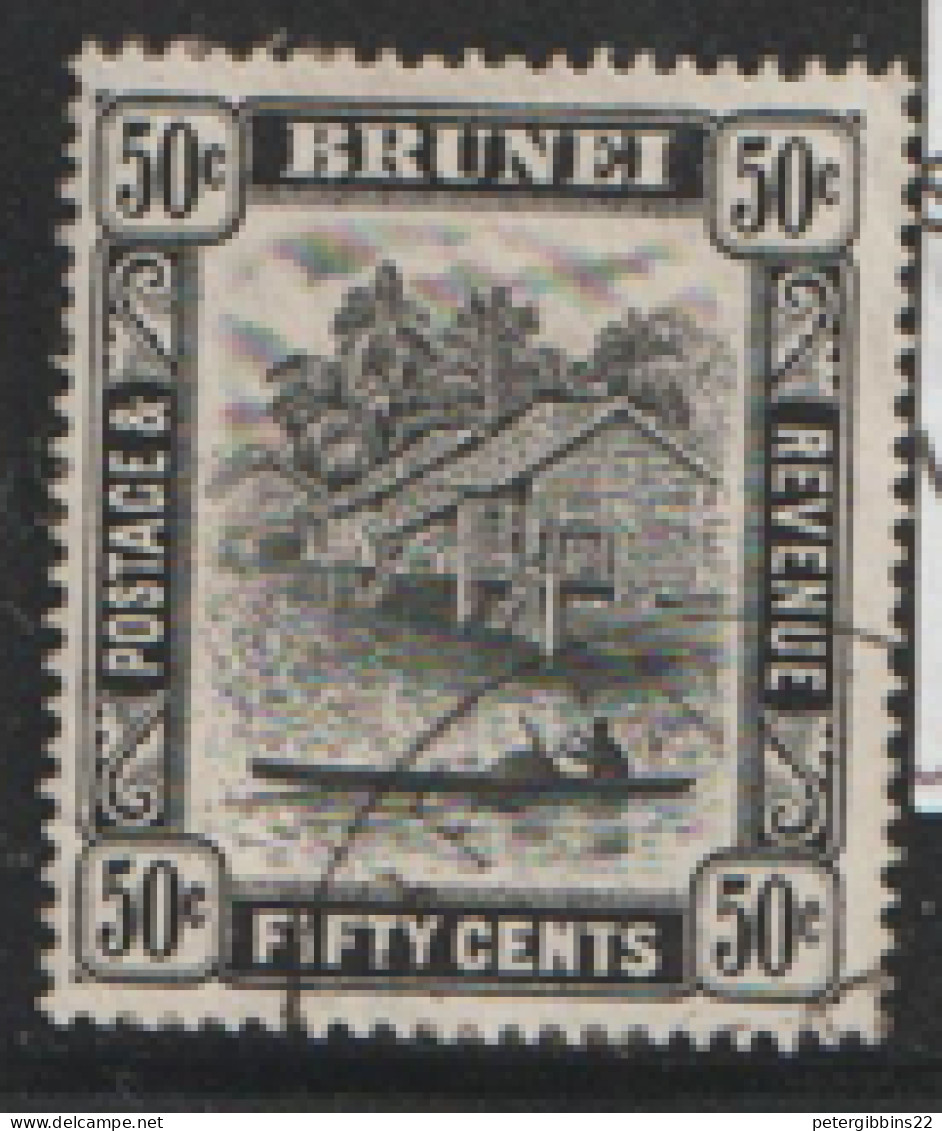 Brunei  1924 SG 89  50c   Fine Used - Brunei (...-1984)