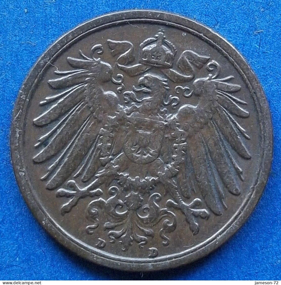 GERMANY - 2 Pfennig 1910 D KM# 16 Empire (1871-1918) - Edelweiss Coins - 2 Pfennig