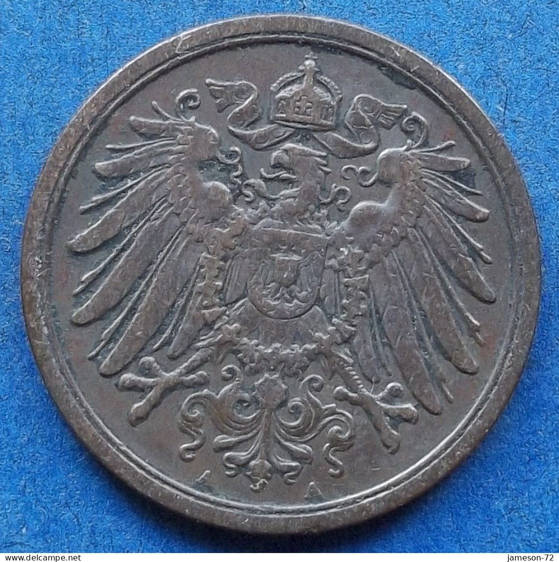 GERMANY - 2 Pfennig 1915 A KM# 16 Empire (1871-1918) - Edelweiss Coins - 2 Pfennig